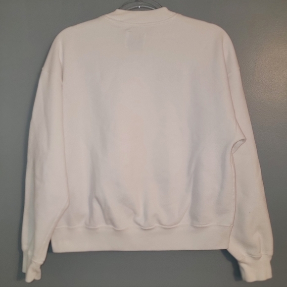 Abercrombie & Fitch White Crewneck Sweatshirt - Picture 2 of 5